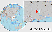 Gray Location Map of Rong An