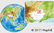 Physical Location Map of Rong An, highlighted parent region