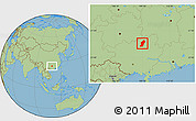 Savanna Style Location Map of Rong An