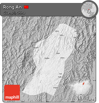 Gray Map of Rong An