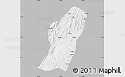 Gray Map of Rong An, single color outside