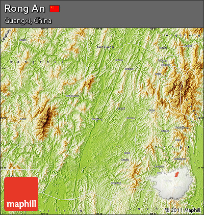 Physical Map of Rong An