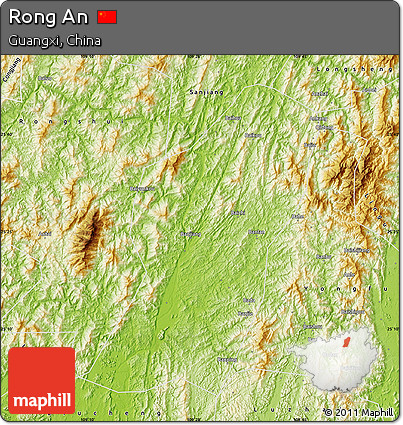 Physical Map of Rong An