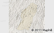 Shaded Relief Map of Rong An, lighten