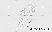 Silver Style Map of Rong An, single color outside