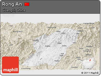 Classic Style Panoramic Map of Rong An