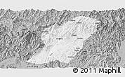 Gray Panoramic Map of Rong An