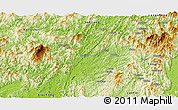 Physical Panoramic Map of Rong An