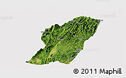 Satellite Panoramic Map of Rong An, cropped outside