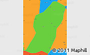 Political Simple Map of Rong An