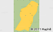 Savanna Style Simple Map of Rong An, single color outside