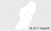 Silver Style Simple Map of Rong An, single color outside