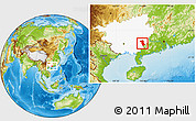Physical Location Map of Rong Xian, highlighted parent region