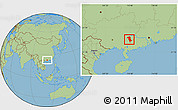 Savanna Style Location Map of Rong Xian