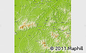 Physical Map of Rong Xian