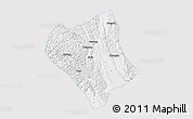 Silver Style 3D Map of Shanglin, single color outside