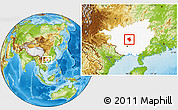 Physical Location Map of Shanglin, highlighted parent region