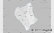 Gray Map of Shanglin, single color outside