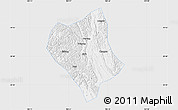 Silver Style Map of Shanglin, single color outside