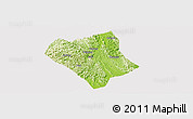 Physical Panoramic Map of Shanglin, cropped outside