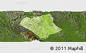 Physical Panoramic Map of Shanglin, darken