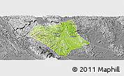 Physical Panoramic Map of Shanglin, desaturated