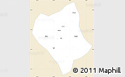 Classic Style Simple Map of Shanglin, single color outside
