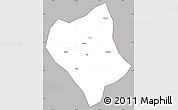 Gray Simple Map of Shanglin, cropped outside