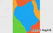 Political Simple Map of Shanglin