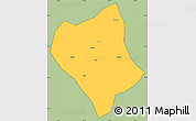 Savanna Style Simple Map of Shanglin, cropped outside