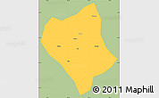 Savanna Style Simple Map of Shanglin, single color outside