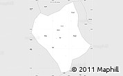 Silver Style Simple Map of Shanglin