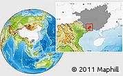 Physical Location Map of Shangsi, highlighted country, highlighted parent region