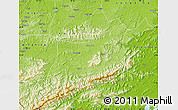 Physical Map of Shangsi