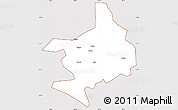 Classic Style Simple Map of Tian E, cropped outside
