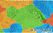 Political 3D Map of Wuming
