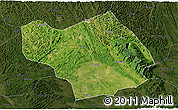 Satellite 3D Map of Wuming, darken