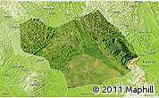 Satellite 3D Map of Wuming, physical outside