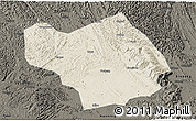 Shaded Relief 3D Map of Wuming, darken