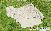 Shaded Relief 3D Map of Wuming, satellite outside