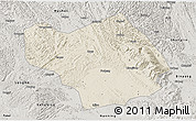 Shaded Relief 3D Map of Wuming, semi-desaturated
