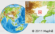 Physical Location Map of Wuming, highlighted parent region