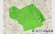 Political Map of Wuming, shaded relief outside