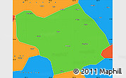 Political Simple Map of Wuming