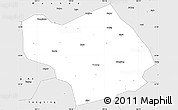 Silver Style Simple Map of Wuming