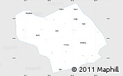 Silver Style Simple Map of Wuming, single color outside