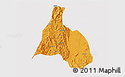 Political 3D Map of Yongfu, cropped outside