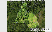 Satellite 3D Map of Yongfu, darken