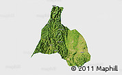 Satellite 3D Map of Yongfu, single color outside