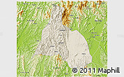 Shaded Relief 3D Map of Yongfu, physical outside